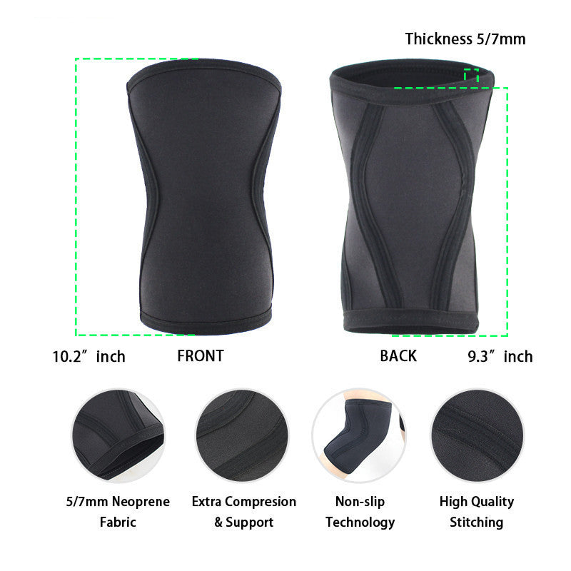 Professional Knee Pads Neoprene 7mm Anti Collision Sports Knee Pads