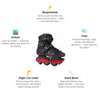 Flying Eagle F4 Raven Black Fire Skates