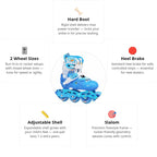 Flying Eagle L6 Lumos Blue Kids Skates