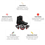 Flying Eagle S7 Speed Black Kids Skates